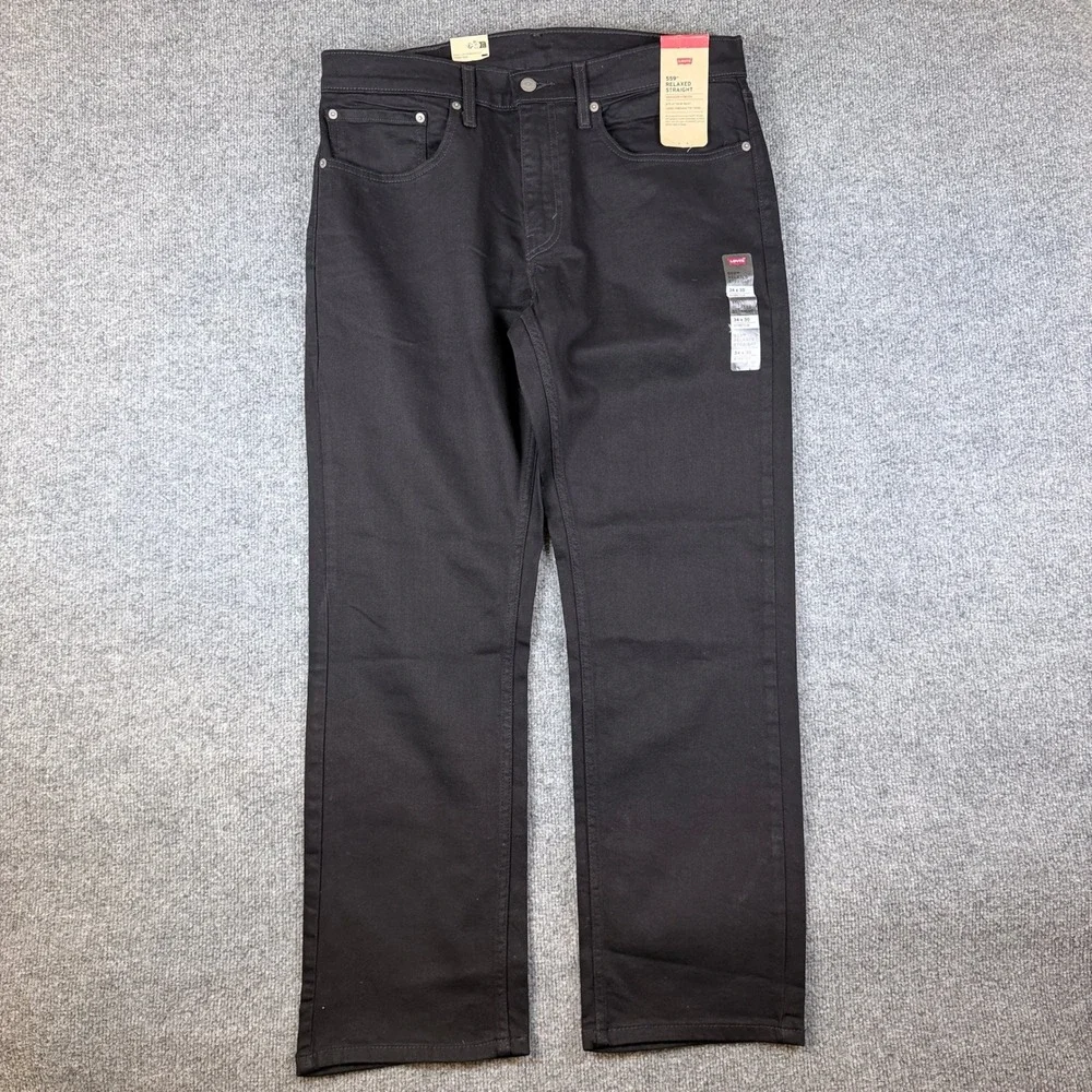 Levis 559 Jeans Mens 34x30 Black Relaxed Straight Denim NEW NWT $69
